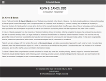 Tablet Screenshot of drkevinbsands.com